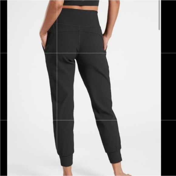 Athleta Salutation Ribbed Jogger Pants in black Size XL - Picture 6 of 16